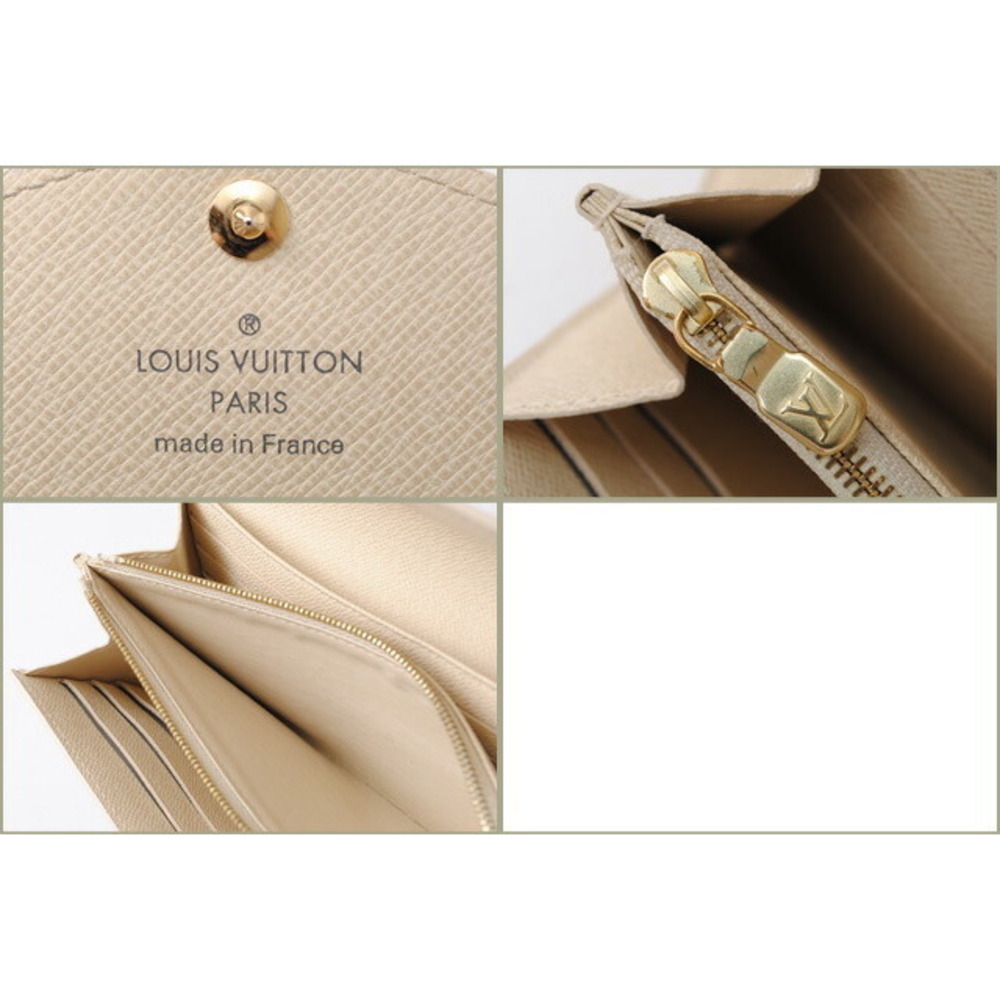Louis Vuitton Damier Azur White wallet long Portefeuille Sarah - Picture 3 of 5